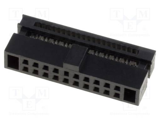 LIITIN: IDC - PISTOKE - NAARAS - PIN: 20 - IDC - - 1,27MM - 2X10 - IDC liittimet - DS1017-01-20NA8 - 1