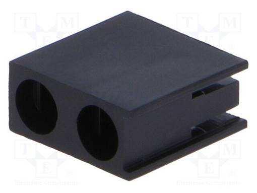 LED-DIODIN KOTELO - 3MM - POLYAMIDI - KULMAMALLI - MUSTA - UL94V-2 - LEDkaulukset - FIX-LED-308 - 1