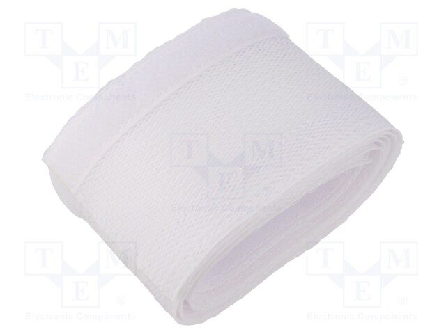 PALMIKKO - POLYESTERI - VALKOINEN - L: 1,8M - ØNIPUN : 20÷40MM - Polyesterisukat - GOOBAY-51918 - 1