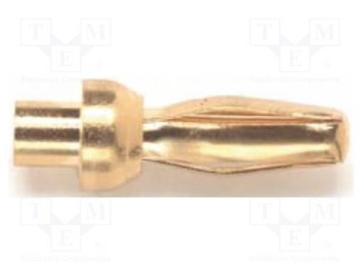 LABORATORY CONNECTOR: 2MM BANANA - PLUG - 5A - 2.5KVDC - GOLD-PLATED - Banaaniliittimet 2mm - POM-3268 - 1