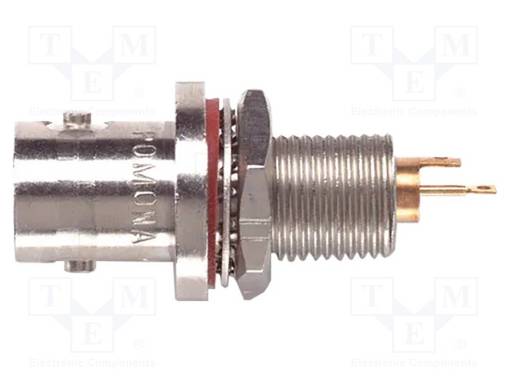 LABORATORY CONNECTOR: BNC - SOLDEPUNAINEN - FEMALE - BNC MALE - 50OHM - Laboratorioliittimet - muut - POM-4388 - 1