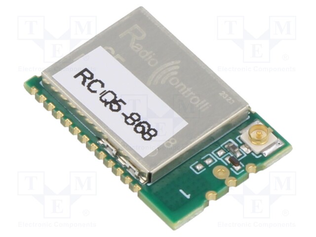 MODUULI: RF - 868MHZ - -110DBM - 1,8÷3,8VDC - 14DBM - SMD - 22X15X2,5MM - RF moduulit - RCQ5-868 - 1