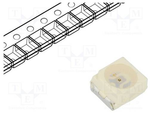 LED - KELTAINEN - SMD - PLCC2 - 7,1÷8,6(TYP)-18MCD - 2,1÷2,8VDC - 60° - Pintaliitos LED - VLMY3102-GS08 - 1