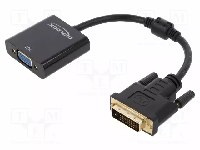 MUUNNIN - SINGLE LINK - PIT: 0,16M - MUSTA - INTERFERENSSISUODATIN - HDMI, DVI, DisplayPort johdot - DELOCK-65658 - 1