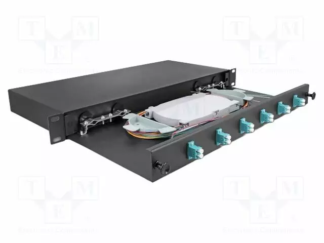 PATCH-VALOKUITUPANEELI - LC DUPLEX - DUPLEX,RACK - MUSTA - RACK 19" - Tietokonetarvikkeet - muut - DELOCK-66998 - 1