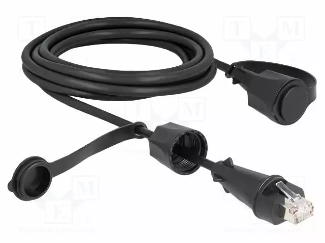 PATCH KAAPELI - U/FTP - CAT 6 - RJ45-PISTOKE,MOLEMMIN PUOLIN - 3M - PVC - RJ45 Ethernet kaapelit - DELOCK-80168 - 1