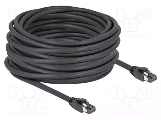 PATCH KAAPELI - S/FTP - CAT 8.1 - RJ45-PISTOKE,MOLEMMIN PUOLIN - RJ45 Ethernet kaapelit - DELOCK-80238 - 1