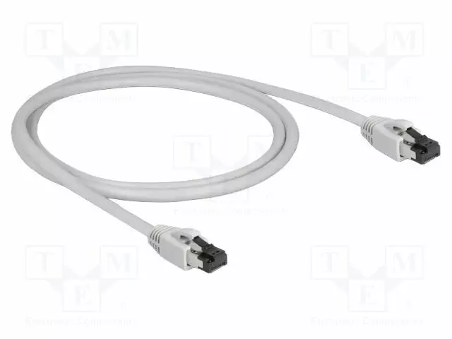 PATCH KAAPELI - S/FTP - CAT: CAT 8.1 - RJ45-PISTOKE,MOLEMMIN PUOLIN - 1M - RJ45 Ethernet kaapelit - DELOCK-80558 - 1