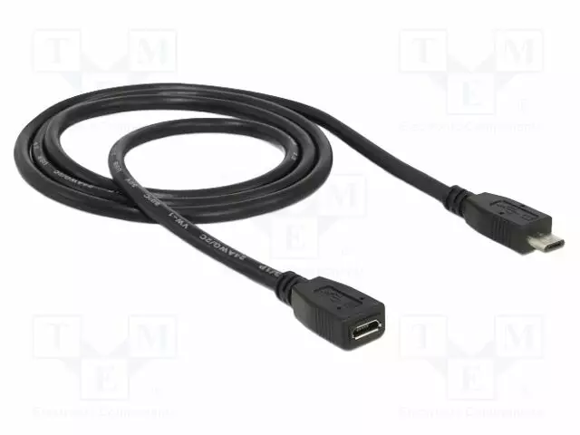 KAAPELI - USB 2.0 - USB B MICRO NAARASLIITIN,USB B MIKROPISTOKE - USB kaapelit ja adapterit - DELOCK-83248 - 1