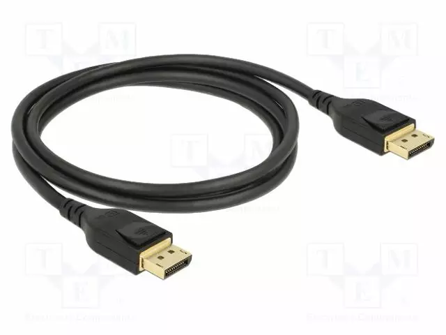 KAAPELI - DISPLAYPORT-PISTOKE,MOLEMMIN PUOLIN - DISPLAYPORT 1.4 - HDMI, DVI, DisplayPort johdot - DELOCK-85658 - 1