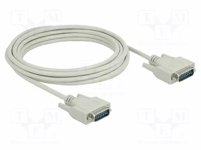 KAAPELI - D-SUB 15PIN PISTOKE,MOLEMMIN PUOLIN - PIT: 5M - BEIGE - Tietokonekaapelit ja -adapterit - DELOCK-85978 - 1