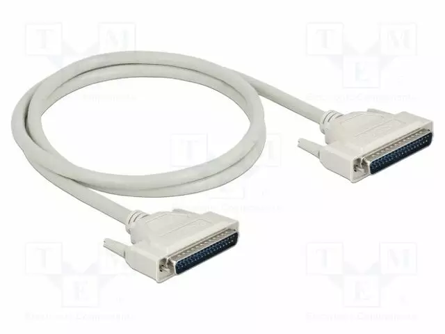 KAAPELI - D-SUB 37PIN PISTOKE,MOLEMMIN PUOLIN - PIT: 1M - BEIGE - Tietokonekaapelit ja -adapterit - DELOCK-86878 - 1