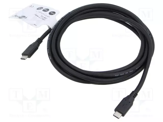 KAAPELI - THUNDERBOLT 3,THUNDERBOLT 4,USB 3.2 - 3M - MUSTA - 4K - PVC - USB kaapelit ja adapterit - GOOBAY-74208 - 1