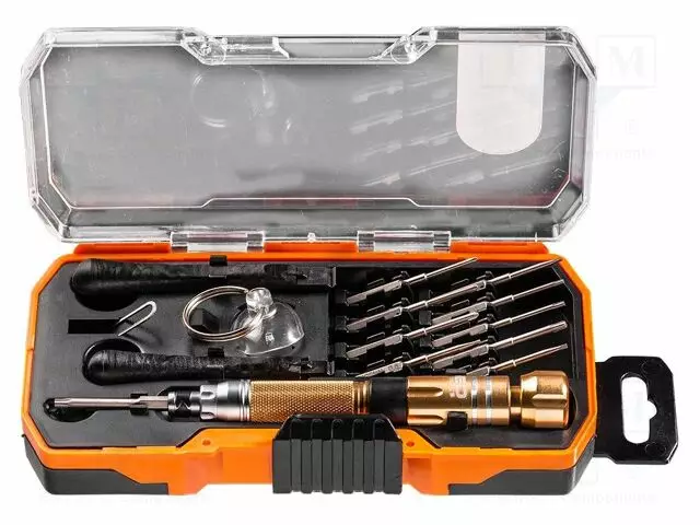 TOOLS SET: FOR REPAIR SMARTPHONES - CASE - 11PCS. - Työkalulaukut ja säilytyslokerot - NEO-06-108 - 1