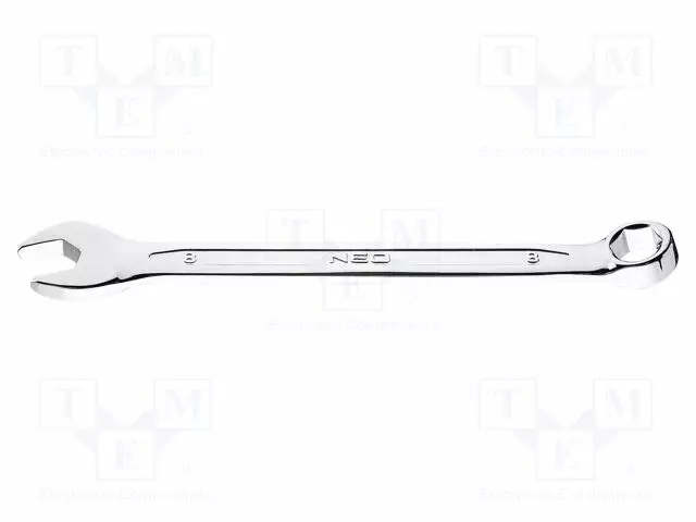 WRENCH: COMBINATION SPANNER - 6-ANGLES,DOUBLE-SIDED - 8MM - L: 120MM - Vääntötyökalut ja kiintolenkit - NEO-09-408 - 1