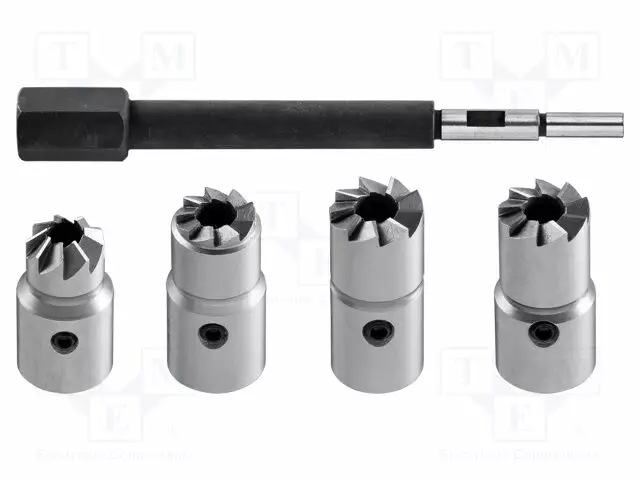 TOOL: MILL - FOR INJECTOR SEAT CLEANING - 5PCS - ANGULAR,FLAT - Poratarvikkeet - NEO-11-218 - 1