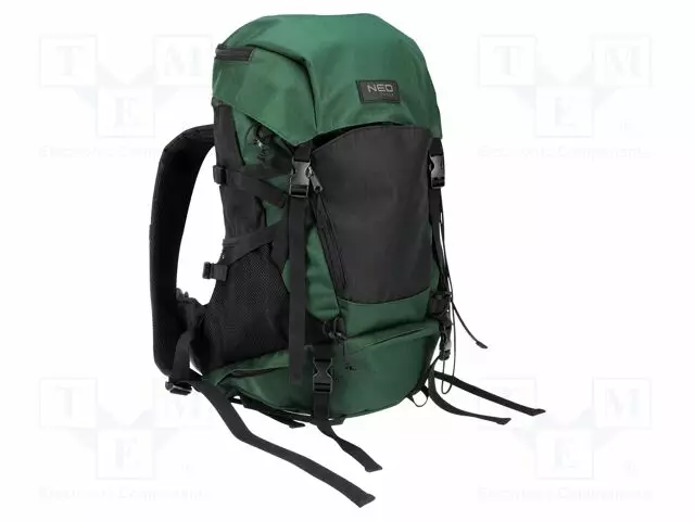 BACKPACK - OUTDOOR - VIHREÄ-MUSTA - POLYESTER - 320X220X450MM - Työkalulaukut ja säilytyslokerot - NEO-84-328 - 1