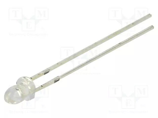 LED - VIHREÄ - 3MM - 60000÷70000MCD - 15° - ETUOSA: KUPERA - 2,7÷3VDC - Pyöreät LEDit - OSG59A3211A-78 - 1