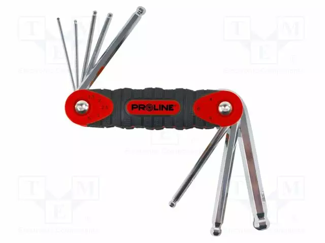 WRENCH: HEX KEY-SET - SPHERICAL - 8PCS. - Kuusiokolo- ja TORX avaimet - PRE-48378 - 1