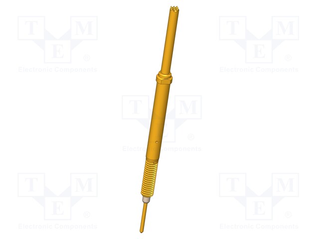 TESTAUSNEULA - 5,2MM - 3A - CUBE - KULLATTU - Ø: 1,8MM - HAMMASTETTU - 1,8N - Mittausneulat - SKS-465-0278 - 1