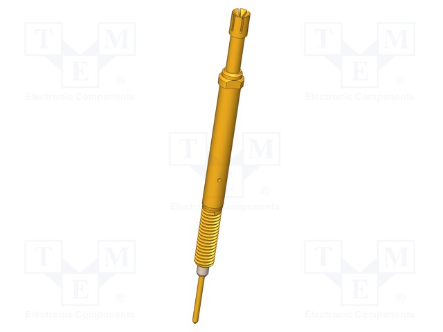 TESTAUSNEULA - 5,2MM - 3A - CUBE - KULLATTU - Ø: 2,3MM - SKS-465 - L: 44,8MM - Mittausneulat - SKS-465-0298 - 1