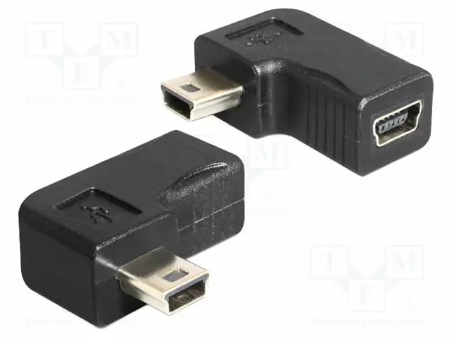 ADAPTERI - USB 2.0 - LIITTIMEN VÄRI: MUSTA - USB kaapelit ja adapterit - DELOCK-65448 - 1