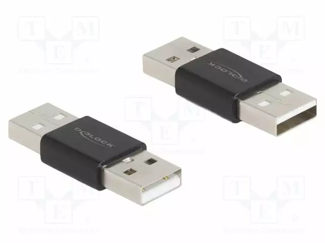 ADAPTERI - USB 2.0 - USB A PISTOKE,MOLEMMIN PUOLIN - USB kaapelit ja adapterit - DELOCK-65108 - 1