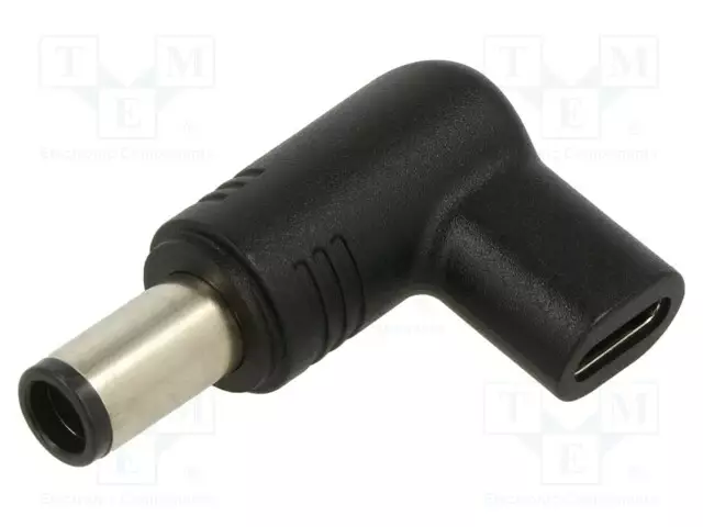 ADAPTERI - USB C RASIA,DC 7,4/5,0 LIITIN - LIITTIMEN VÄRI: MUSTA - DC virtakaapelit - AK-ND-C08 - 1