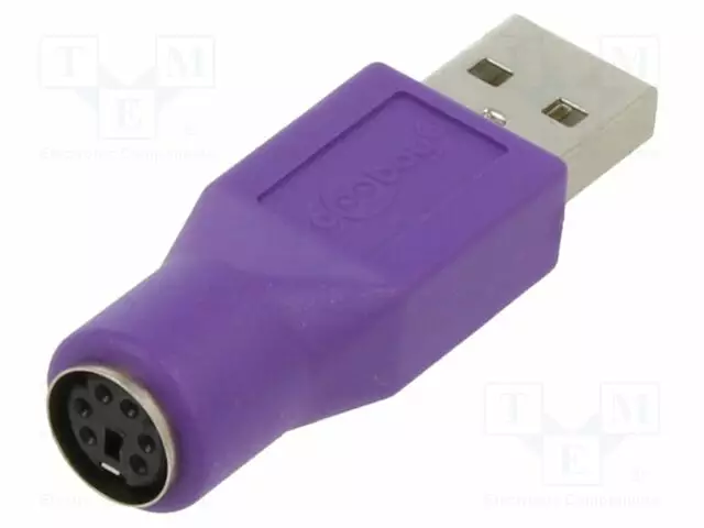 ADAPTERI USB-PS2 - PS/2-PISTORASIA,USB A PISTOKE - Tietokonekaapelit ja -adapterit - GOOBAY-68918 - 1