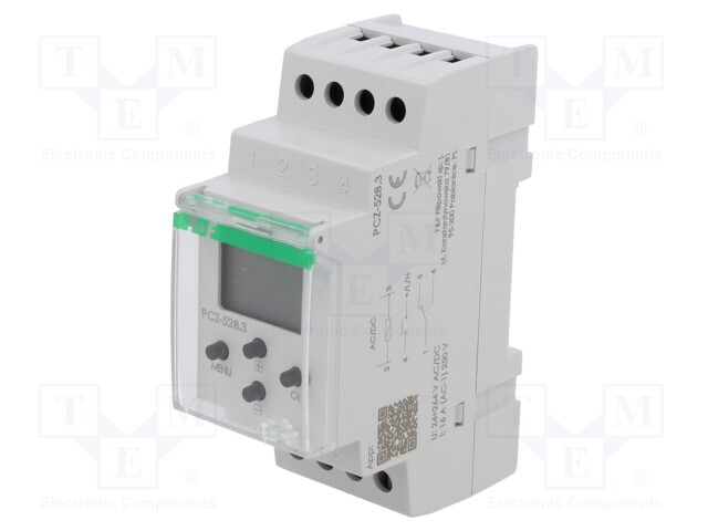 AUTOMATION MODULE: PROGRAMMABLE TIME SWITCH - RANGE: 1 YEAR - SPDT - Aikareleet ja ajastimet - PCZ-528 - 1