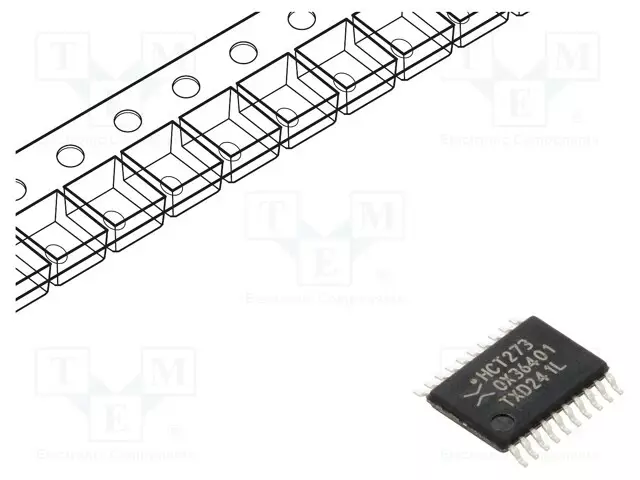 IC: DIGITAALINEN - D KIIKKU - CH: 8 - CMOS,TTL - SMD - TSSOP20 - HCT - Kiikut - 74HCT273PW.118 - 1
