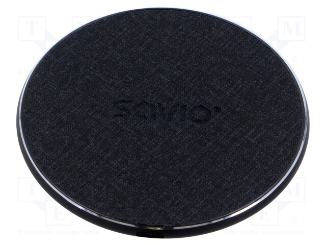 INDUKTIOLATURI - MUSTA - STANDARDI: QI - 5÷12VDC - 15W - Tietokonetarvikkeet - muut - SAVLA-08 - 1