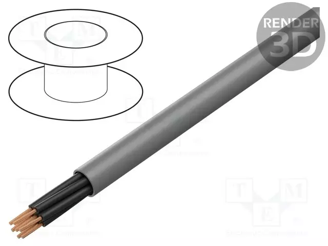 JOHTO - BIT 500 - 7X1MM2 - SUOJAAMATON - 300V,500V - CU - LANKA - HARMAA - Suojaamattomat moninapakaapelit - BITNER-S54458 - 1