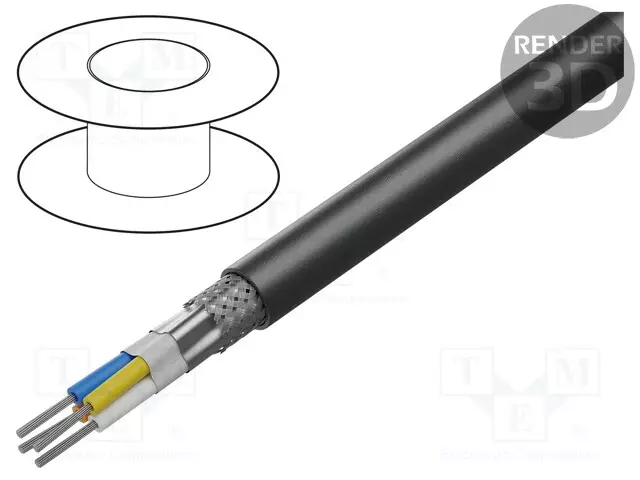 JOHTO - ETHERRAIL® - 4X22AWG - RAUTATIETEOLLISUUS,ULKOKÄYTTÖÖN - 5 - Teollisuuden Ethernet-kaapelit - 09456000118 - 1