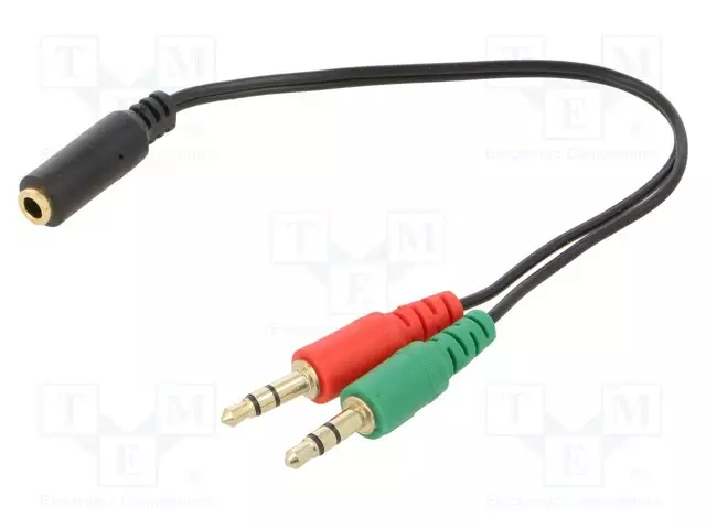 KAAPELI - 0,2M - MUSTA - PVC - Muut audio-videokaapelit - CCA-418 - 1
