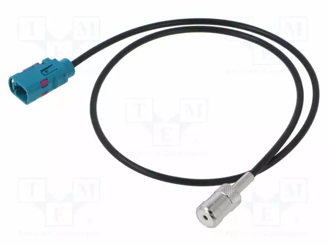 KAAPELI - 0,5M - FAKRA-PISTORASIA,ISO-PISTORASIA - MUSTA - SUORA - Antennijohdot - 15-7132078 - 1