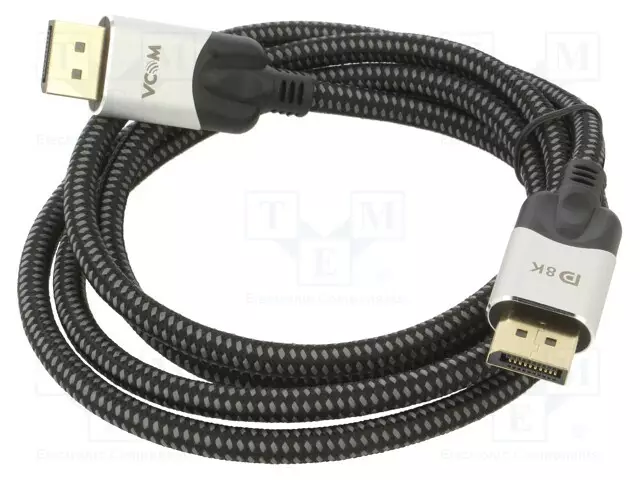 KAAPELI - DISPLAYPORT-PISTOKE,MOLEMMIN PUOLIN - PVC - TEKSTIILI - HDMI, DVI, DisplayPort johdot - CG635-1.8 - 1