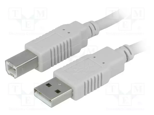 KAAPELI - USB 2.0 - USB A PISTOKE,USB B PISTOKE - 1,8M - HARMAA - CU - USB kaapelit ja adapterit - CAB-USBAB1.8 - 1