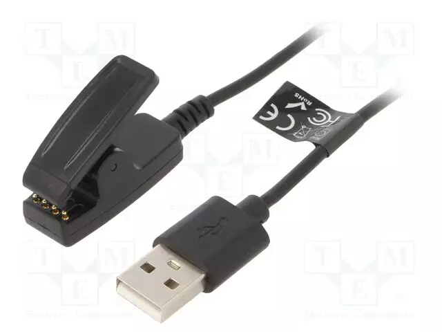 KAAPELI: ÄLYKELLON LATAAMISEEN - GARMIN - 1M - 1A - MUSTA - USB kaapelit ja adapterit - AK-SW-18 - 1