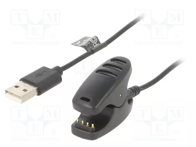 KAAPELI: ÄLYKELLON LATAAMISEEN - SUUNTO - 1M - 1A - MUSTA - USB kaapelit ja adapterit - AK-SW-38 - 1