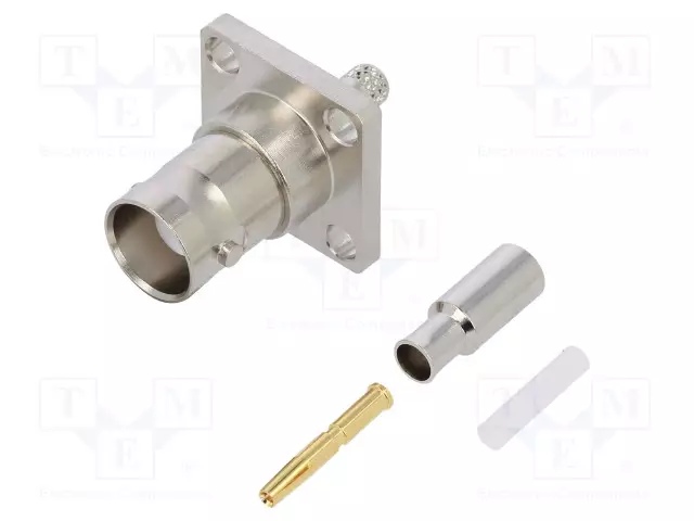 LIITIN: BNC - N LIITINAARAS - SUORA - 50OHM - PURISTUS - POM - BNC liittimet - 112288 - 1