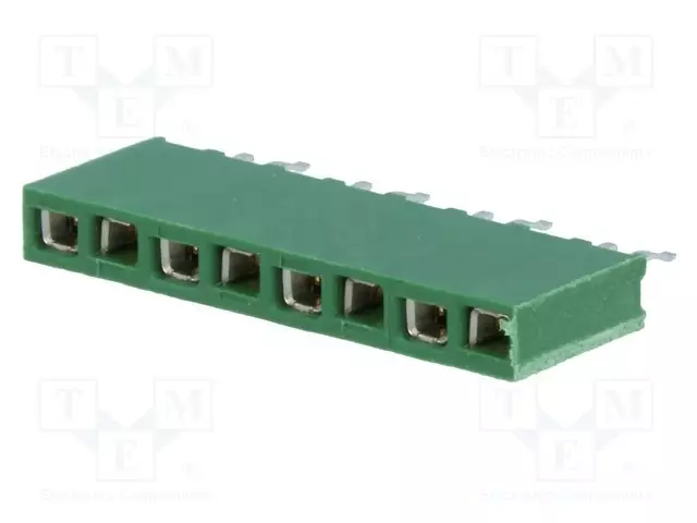 PIIKKIRIMALIITIN - N LIITINAARAS - PIN: 8 - THT - HV-100 - SUORA - 2,54MM - Piikkirimaliittimet - 215297-8 - 1