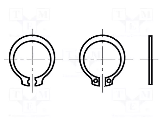 LUKKORENGAS - JOUSITERÄS - AKSELIN HALK: 4,8MM - BN 818 - PAKS.: 0,6MM - Lukkoprikat - B5BN818 - 1