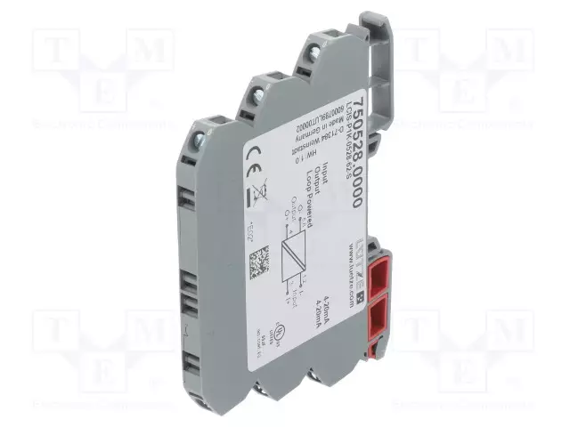 MUUNTAJA: ANALOGISET SIGNAALIT - DIN-KISKOLLE - 4÷20MA - IP20 - 1,5KV - Teollisuus mittamuuntimet ja erottimet - 750528 - 1