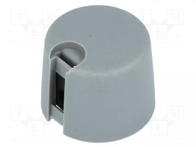 NUPPI - ILMAISINTEN KANSSA - MUOVI - ØAKSELIN: 4MM - Ø20X16MM - HARMAA - Potentiometrien nupit - A1020048 - 1