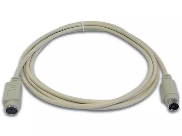 PS/2 NÄPPÄIMISTÖKAAPELI MINI DIN6 UROS - MINI DIN6 NAARAS 2m - PC kaapelit - CW028 - 1
