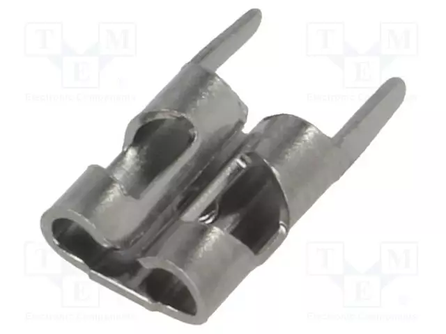 PURISTUSLIITIN - LITTEÄ - 4,8MM - 0,5MM - NAARAS - THT - MESSINKI - TINATTU - SUORA - Juotoskorvat ja kaapeliliittimet - PCB - KEYS3548 - 1