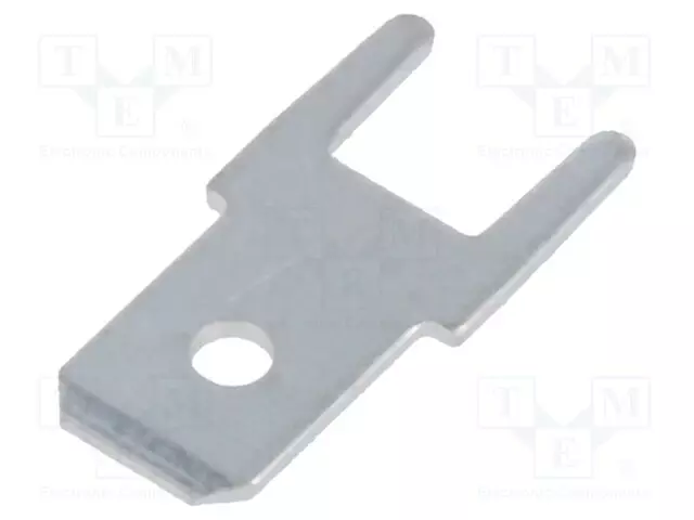 PURISTUSLIITIN - LITTEÄ - 4,8MM - 0,5MM - THT - PRONSSI - TINATTU - KOK.PIT: 12,6MM - Juotoskorvat ja kaapeliliittimet - PCB - 382505.28 - 1