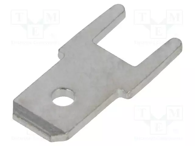 PURISTUSLIITIN - LITTEÄ - 4,8MM - 0,8MM - THT - PRONSSI - TINATTU - KOK.PIT: 12,6MM - Juotoskorvat ja kaapeliliittimet - PCB - 382508.28 - 1