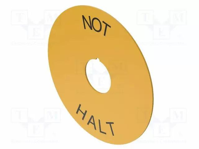 TIEDOTUSETIKETTI - 22MM - OPTOHIT - KELTAINEN - Ø: 60MM - MUOVI - Taulukytkimien lisävarusteet - 704.963.8 - 1